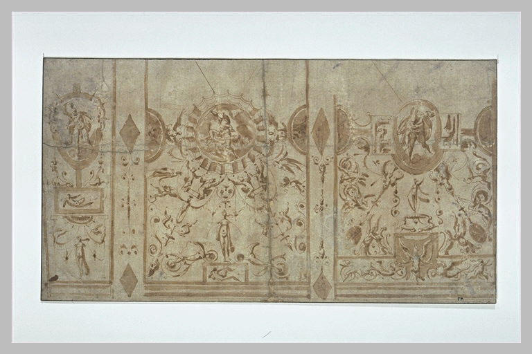 Etudes de grottesques pour une décoration murale_0