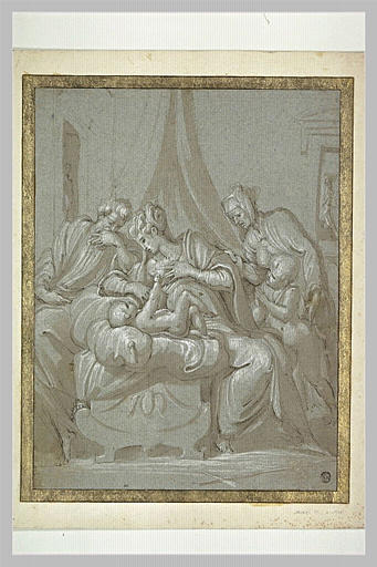 La Sainte Famille, le petit saint Jean et sainte Elisabeth_0