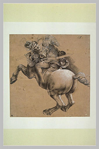Cavalier, étude d'après la Bataille d'Anghiari_0
