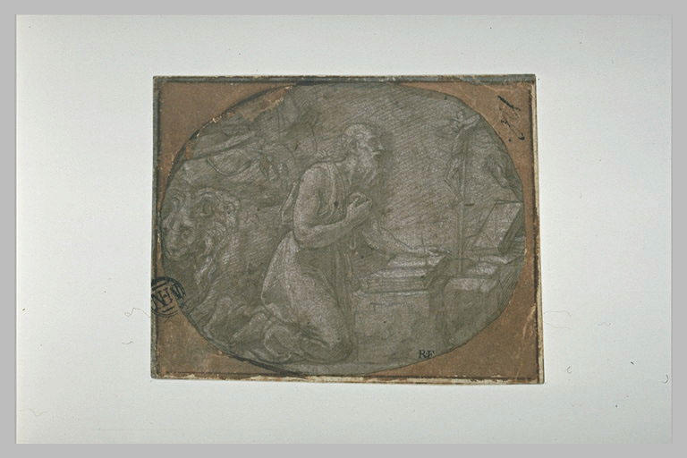 Saint Jérôme pénitent dans le désert_0