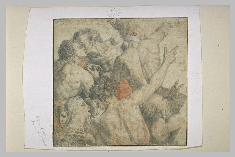 Six demi-figures groupées regardant vers la droite_0