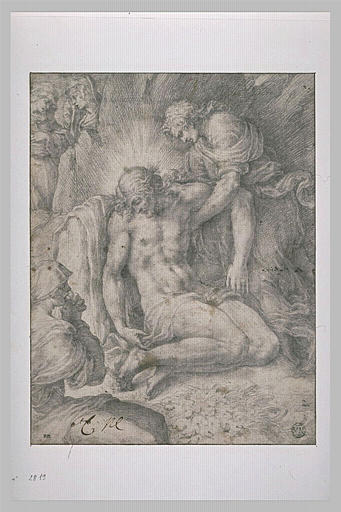 Le Christ mort soutenu par saint Jean et pleuré par les Saintes Femmes_0