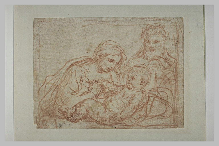 La Sainte Vierge et saint Joseph regardent l'Enfant_0
