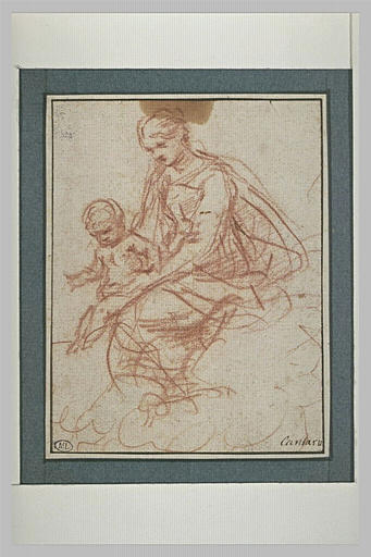 La Vierge tenant l'Enfant sur ses genoux_0