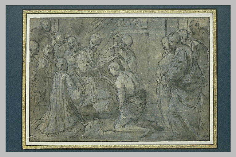 Les fondateurs de l'ordre de Servite prenant l'habit religieux_0