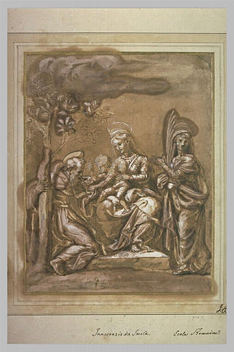 La Vierge à l'Enfant entourée de deux saints_0