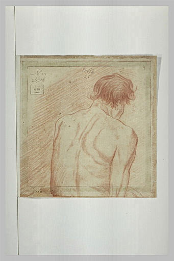 Demi-figure d'homme nu, vu de dos_0