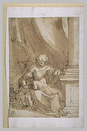Vierge à l'Enfant avec le petit saint Jean embrassant l'Enfant_0