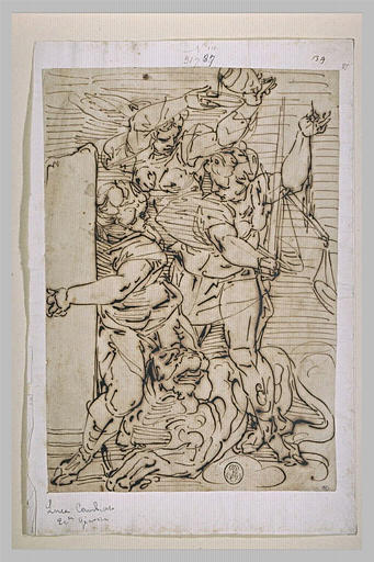 Allégories de la Justice, de la Volupté, et de la Force_0