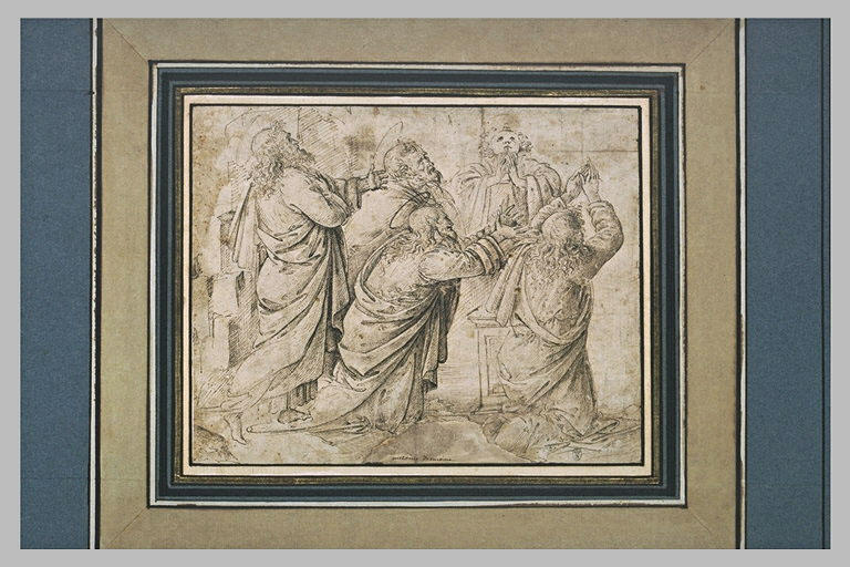 Les apôtres auprès du tombeau de la Vierge_0