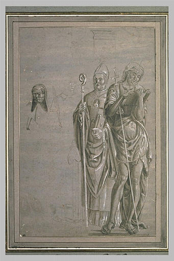 Trois études de saints debout_0