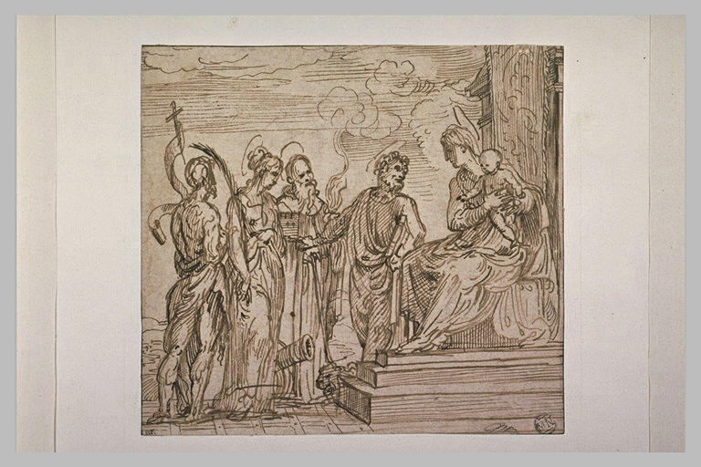La Vierge à l'Enfant avec les saints Marc, Antoine, Barbe et Jean-Baptiste_0