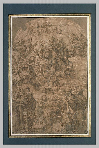 Le Couronnement de la Vierge et quatre saints_0