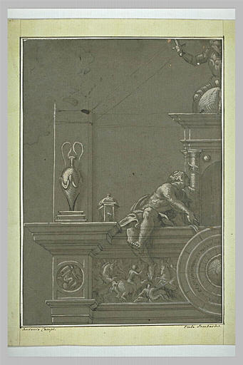 Projet de décoration architecturale, avec une horloge_0