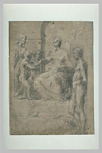Vierge à l'Enfant avec saint Jean, saint François et saint Sébastien_0