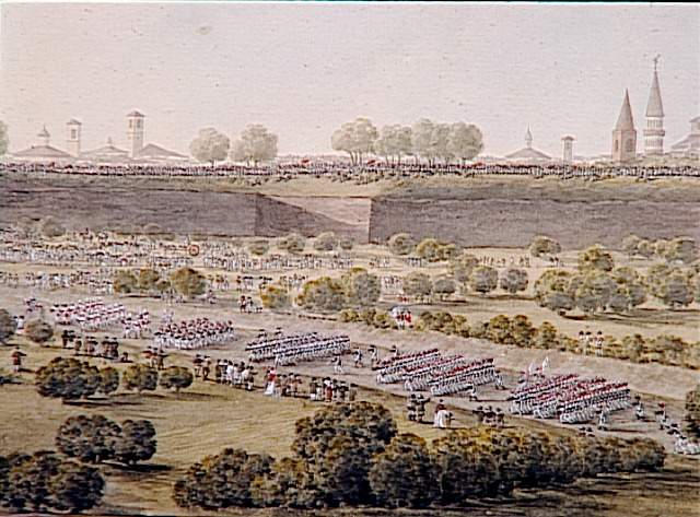Vue de la ville de Milan le 15 mai 1796 ; Entré des troupes françaises dans la ville de Milan par la Porte Romaine, 15 mai 1796 (autre titre)_2