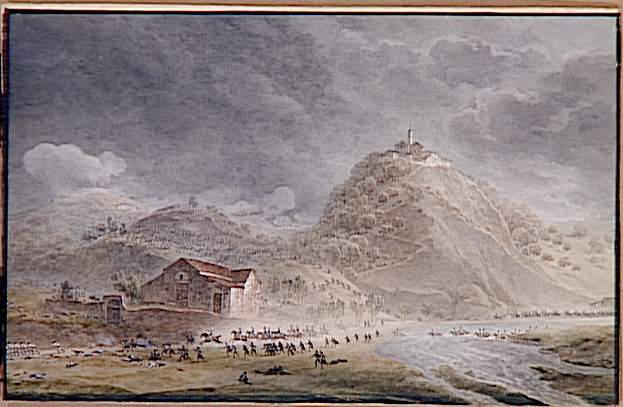 Quatrième vue de Dégo le 15 avril 1796 ; Quatrième vue de Dego. L'ennemie est chassé de toute part et la victoire est définitive le 15 avril 1796 (autre titre)_0