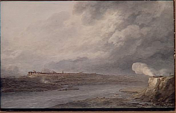 Vue du bombardement de la ville de Fossano le 26 avril 1796 ; Bombardement de la ville de Fossano par le général Sérurier, 26 avril 1796 (autre titre)_0