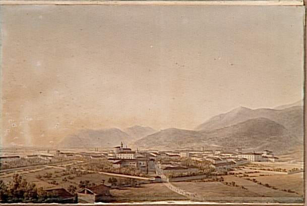 Vue du bourg de Gavardo le 4 août 1796 ; Vue du bourg de Gavardo investi par l'armée française le 4 août 1796 (autre titre)_0