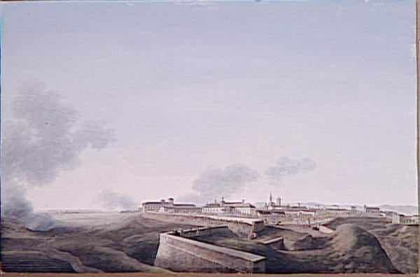 Vue de la ville de Pavie le 26 mai 1796 ; Vue de la ville de Pavie avec le corps français escaladant les remparts le 26 mai 1796 (autre titre)_0