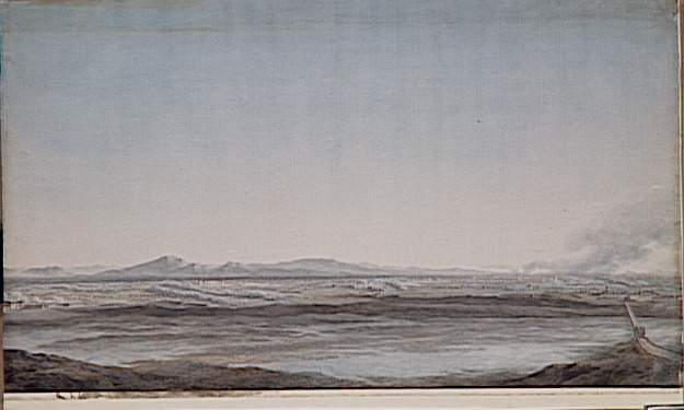 Vue des environs de Mantoue, entre le faubourg Saint-Georges et la citadelle ; Vue de Mantoue, avec la bataille gagnée par les français sur les autrichiens entre les faubourg Saint-Georges et la citadelle le 15 septembre 1796 (autre titre)_0