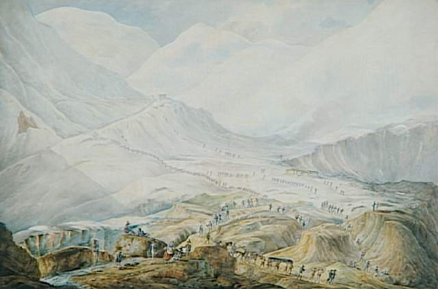 Passage du Grand Saint-Bernard le 18 mai 1800 ; Passage du Grand Saint-Bernard par l'armée française, le 18 mai 1800 (autre titre)_1