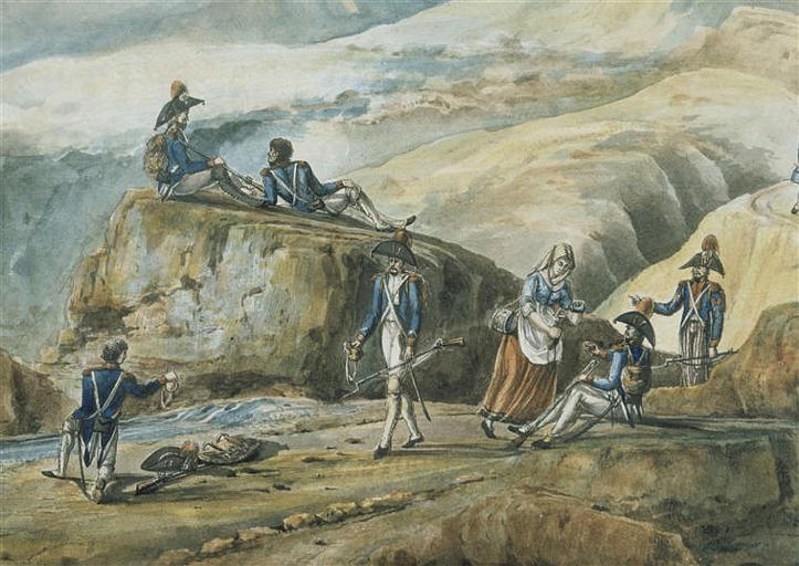 Passage du Grand Saint-Bernard le 18 mai 1800 ; Passage du Grand Saint-Bernard par l'armée française, le 18 mai 1800 (autre titre)_2
