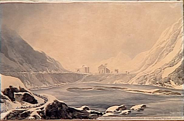 Vue du Grand Saint-Bernard le 15 mai 1800 ; Passage du col du Grand-Saint-Bernard par l'armée française le 20 mai 1800 (autre titre)_0