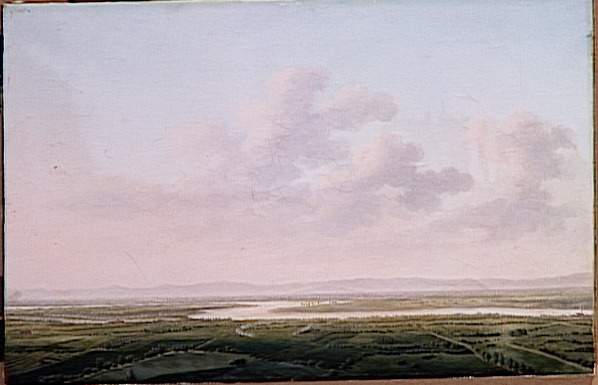 Vue de Pô en face Belgiojoso le 6 juin 1800 ; Vue du Pô, au moment où le 1er consul après avoir fait passer ce fleuve à Belgiojoso et Pontalba, prend l'ennemi à revers et le force à la retraite le 6 juin 1800 (autre titre)_0