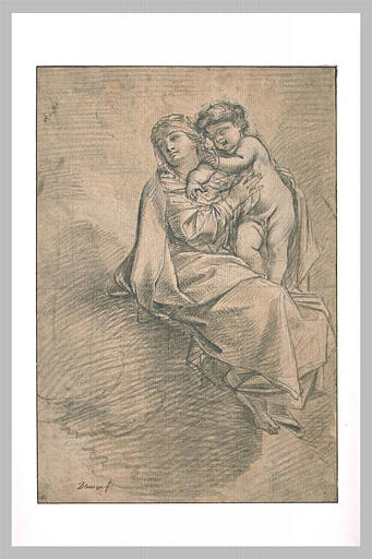 La Vierge et l'Enfant dans les nuées_0