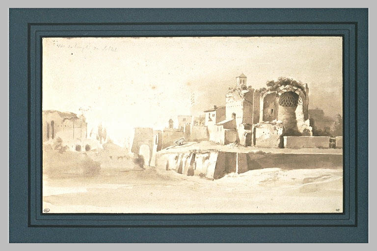 Vue du Forum : le Temple du Soleil et l'Arc de Titus_0