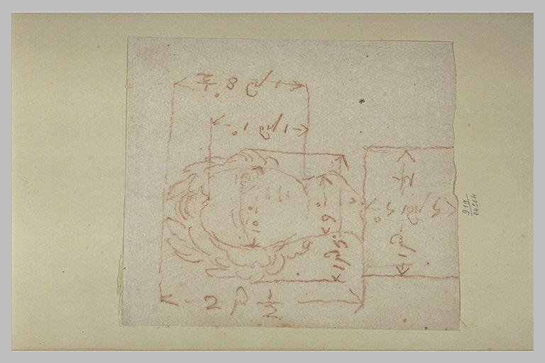 Croquis de la tête de Louis XV_0