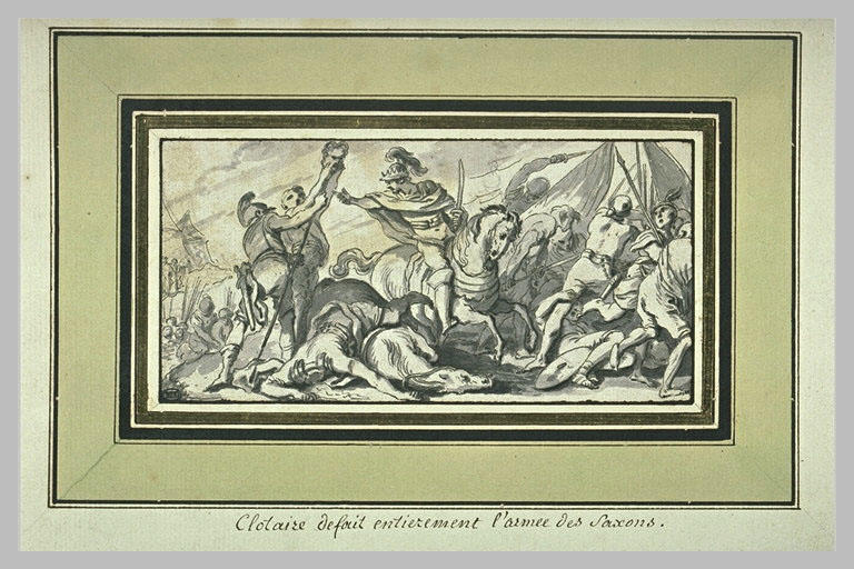 Clotaire mettant en déroute l'armée des Saxons_0