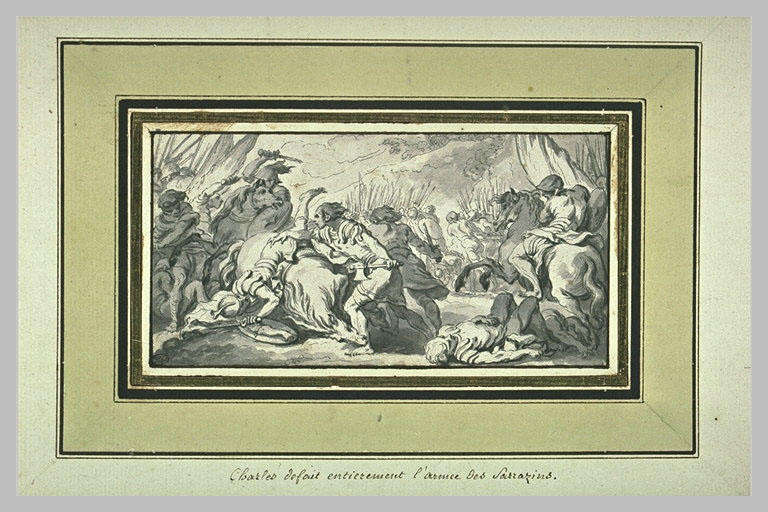 Charles mettant en déroute l'armée des Sarrazins_0