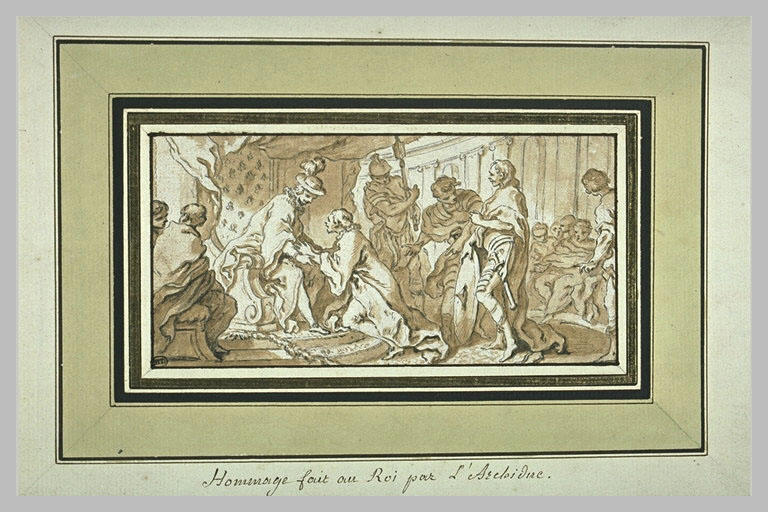 Hommage fait au roi par l'archiduc_0