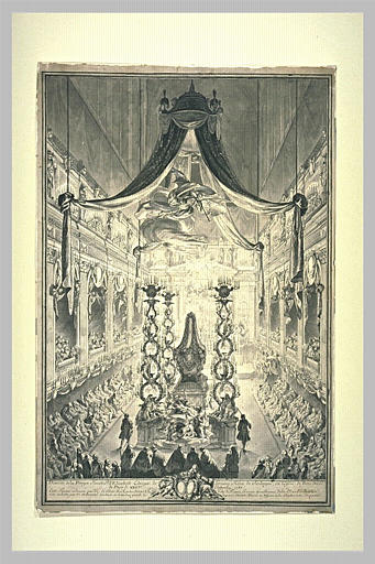 Cérémonie funèbre célébrée à l'occasion de la mort de la reine de Sardaigne_0