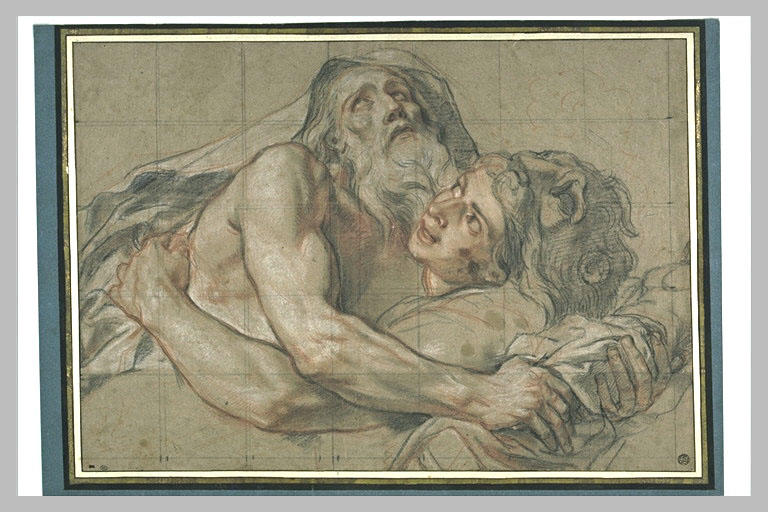 Enée portant son père Anchise. Deux figures_0