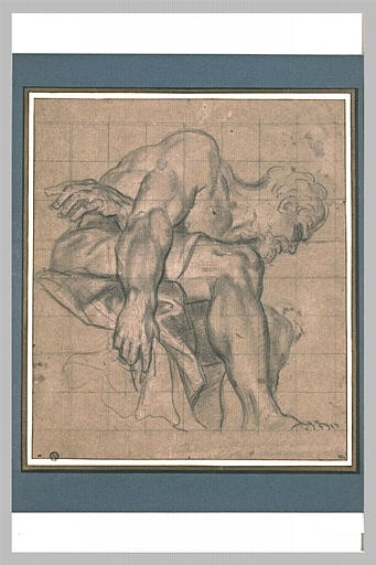 Un esclave assis, tourné vers la droite ; Titan (autre titre)_0