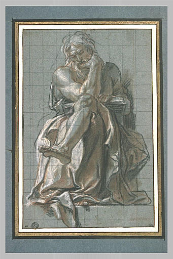 Le prophète Jérémie assis_0