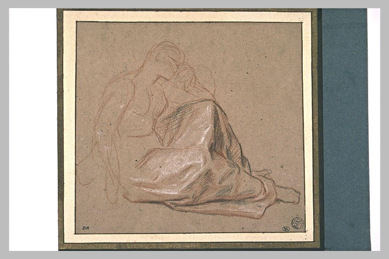 La nourrice de Suzanne assise pleurant ; Femme pleurant (autre titre)_0