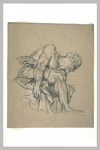 Esclave assis, tourné vers la droite ; Titan (autre titre)_0