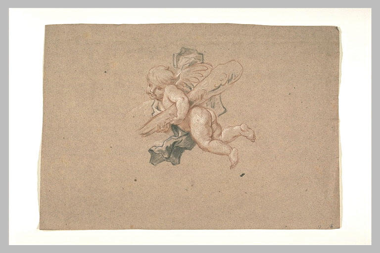 Un amour enlevant la massue d'hercule_0