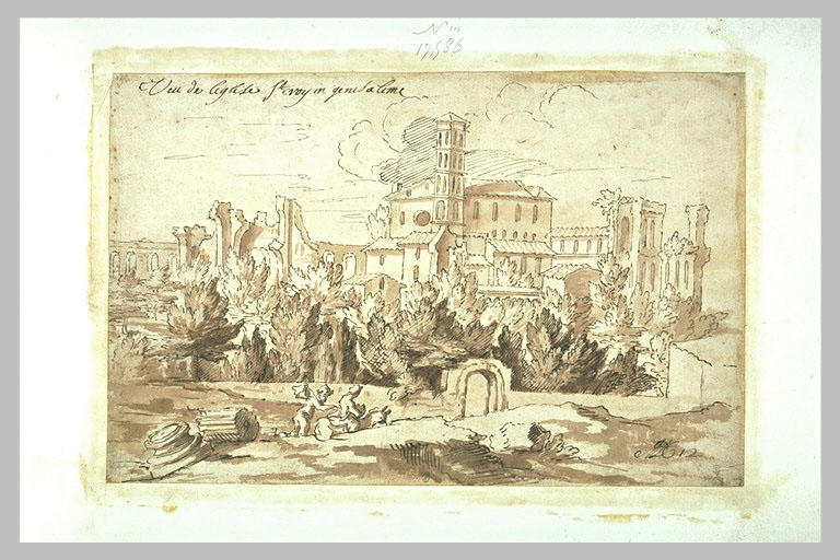 L'église de sainte Croix à Jérusalem, avec la Fuite en Egypte_0