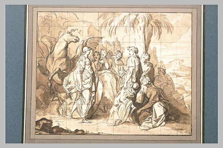 Minerve et les muses sur le Mont Hélicon_0
