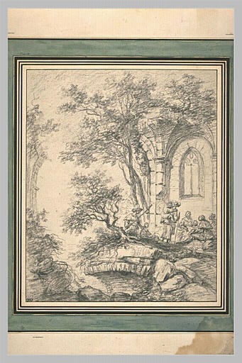 Paysans et pèlerins dans les ruines de Micy_0