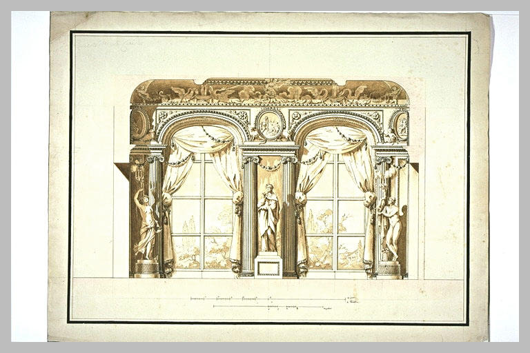 Etude pour la décoration d'une galerie_0