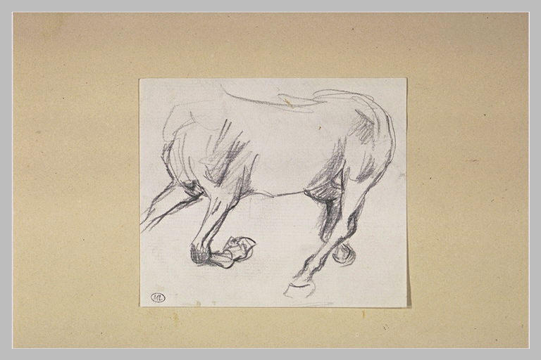 Etude de cheval au grand trot_0