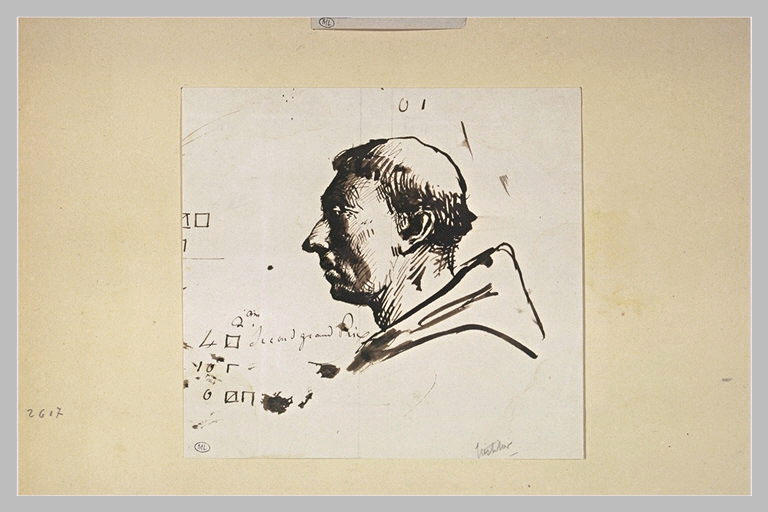 Tête de moine vue de profil_0