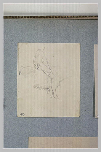 Etude d'un cavalier en selle_0