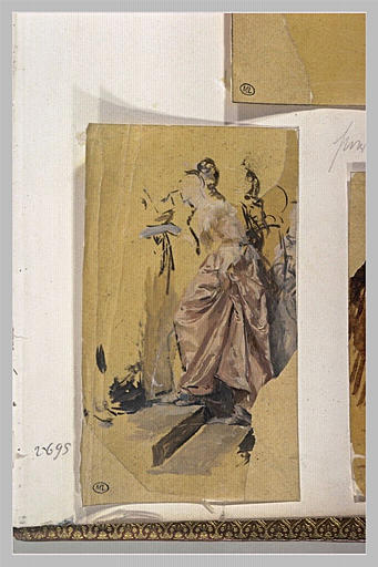 Femme assise vue de profil_0